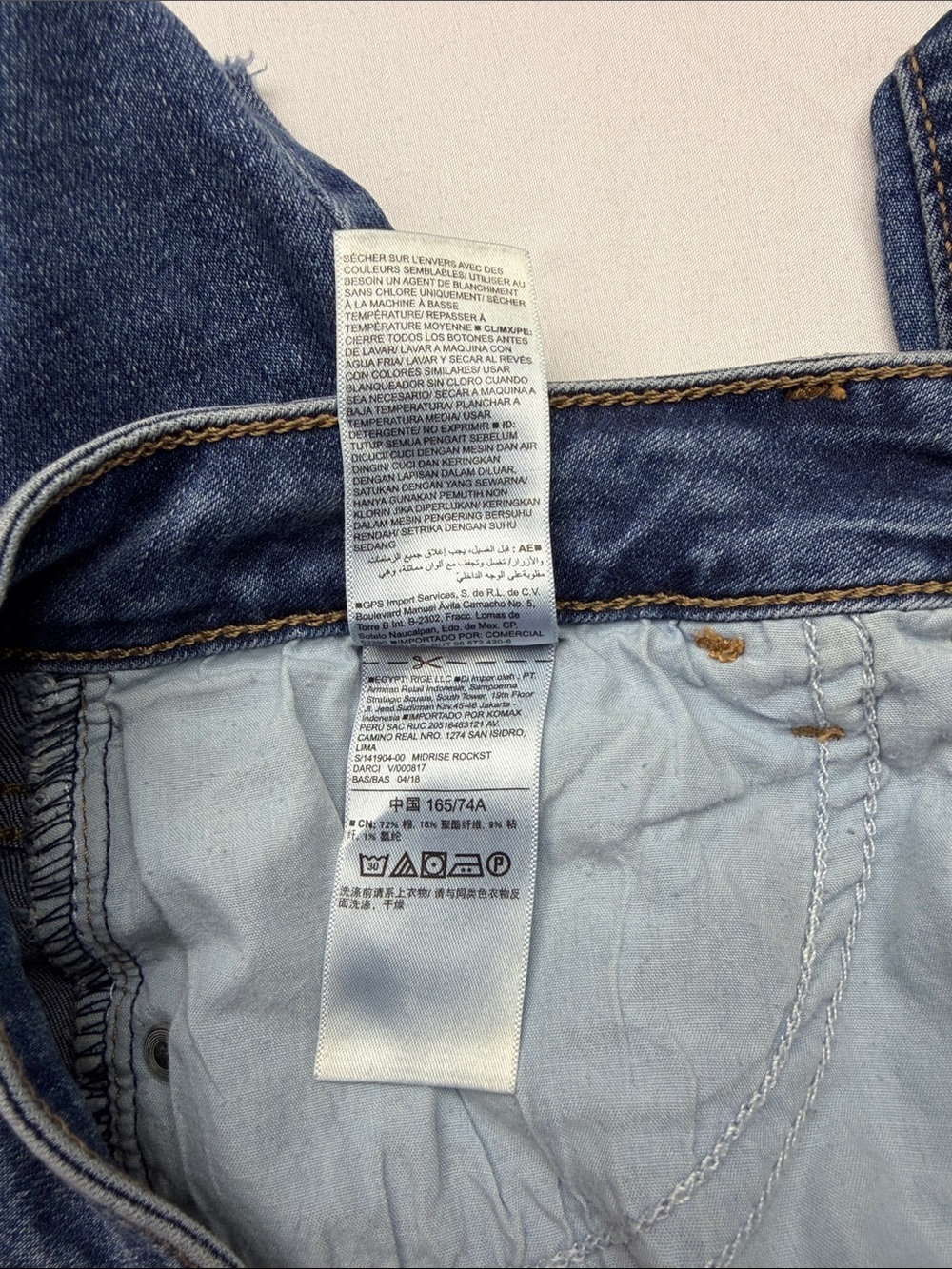 Old Navy Womens Blue Skinny Distressed Jeans - Picture 6 of 7